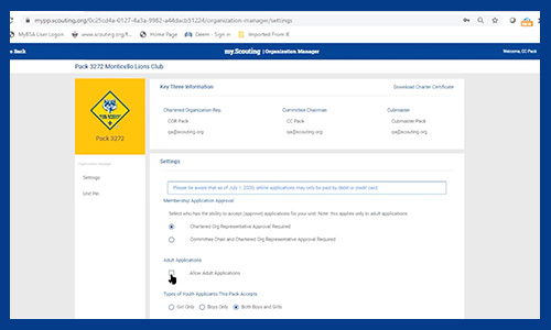 Configuring Online Registration