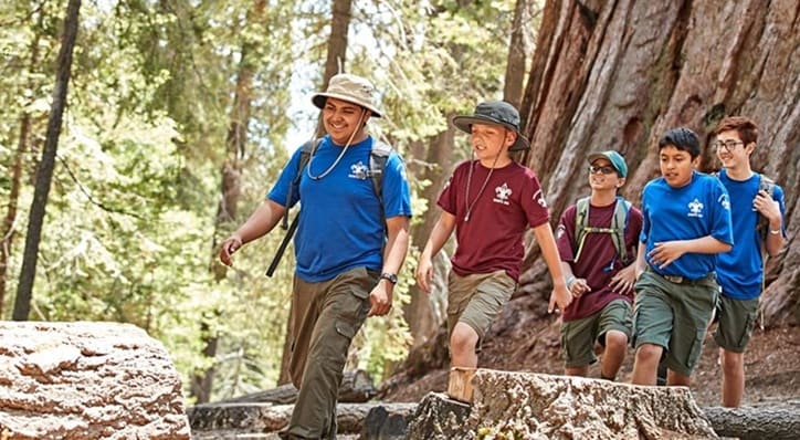 Hiking with a group